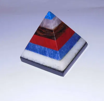 Presentes de pirâmide de cristal da moda com pedras semipreciosas <Esb01640>